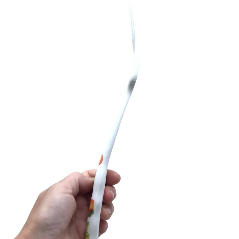 Vintage Melamine Serving Fork Fruit Handle 13” Long Kitchen Utensil #9187